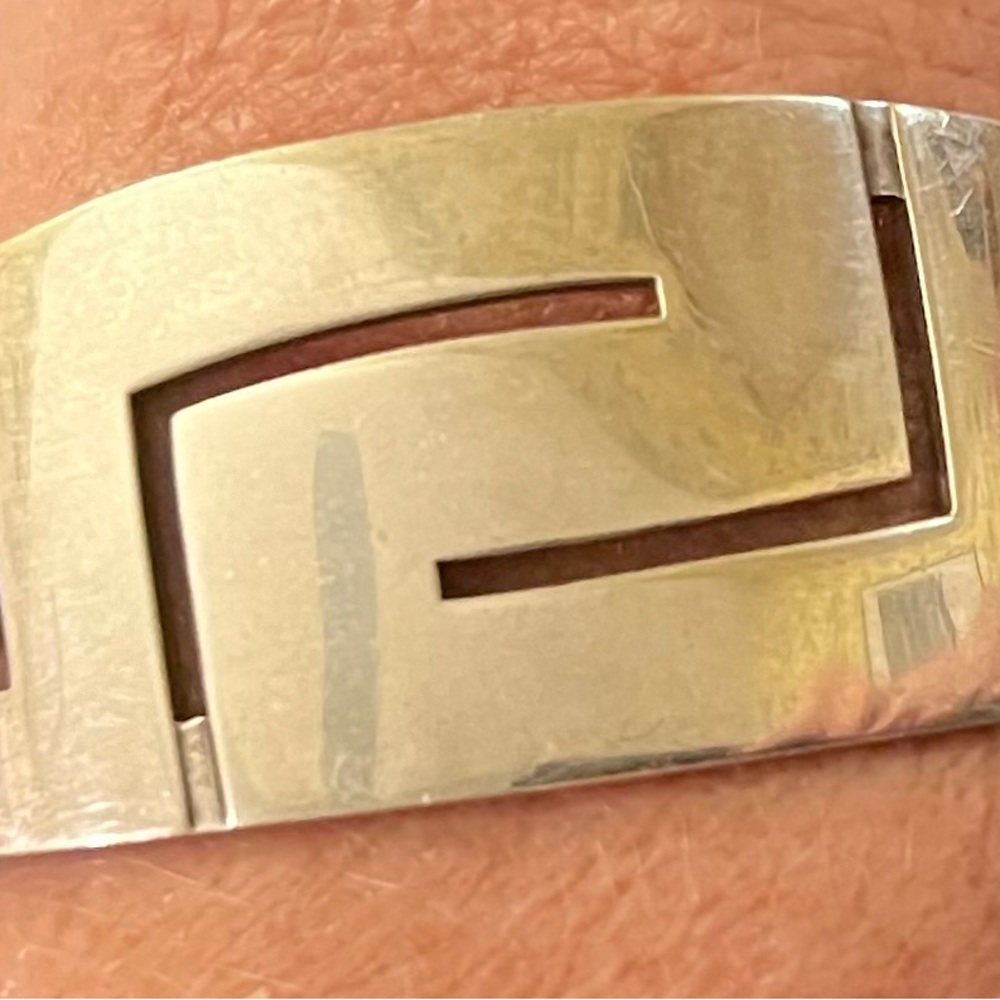 Vintage solid  Sterling Silver Greek bracelet